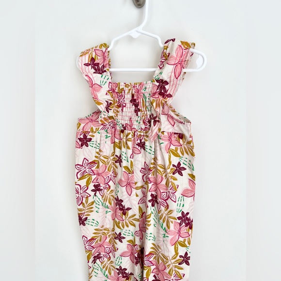 ZARA Floral Jumper with Flutter Straps Toddler Girl Size 3-4yrs NEW - Picture 8 of 8